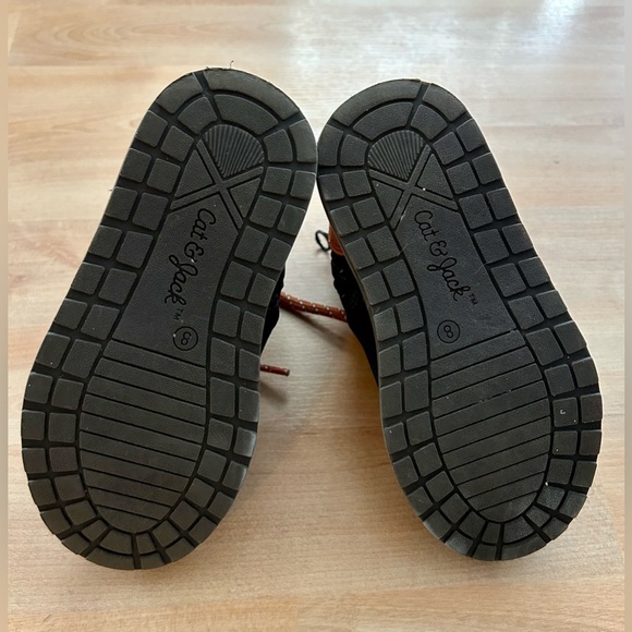 CAT & JACK Ryker Winter Boot TODDLER SIZE 8 Blue Lined Faux fur High Top Lace - Picture 5 of 9